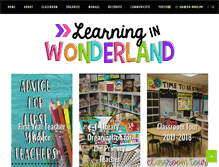 Tablet Screenshot of learninginwonderland.com